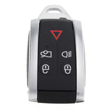 Maxbell 2x5 Buttons Remote Keyless Key Fob Case for Uncut Blade For Jaguar XF XK XKR