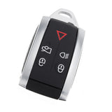 Maxbell 2x5 Buttons Remote Keyless Key Fob Case for Uncut Blade For Jaguar XF XK XKR