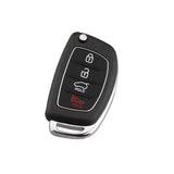 Maxbell 3x 4 Button Remote Fob Key Case & Blade For Hyundai i10 i20 i30 i35 i40