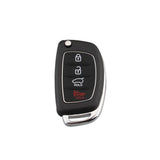 Maxbell 3x 4 Button Remote Fob Key Case & Blade For Hyundai i10 i20 i30 i35 i40