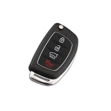 Maxbell 3x 4 Button Remote Fob Key Case & Blade For Hyundai i10 i20 i30 i35 i40