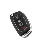 Maxbell 3x 4 Button Remote Fob Key Case & Blade For Hyundai i10 i20 i30 i35 i40