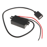 Maxbell 2xCar DC8V-12V to 5V 3A Hard Wired  Converter Single USB Power Supply