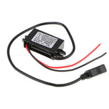 Maxbell 2xCar DC8V-12V to 5V 3A Hard Wired  Converter Single USB Power Supply