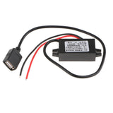 Maxbell 2xCar DC8V-12V to 5V 3A Hard Wired  Converter Single USB Power Supply