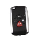 Maxbell 2x4 Buttons Flip Remote Fob Key Case Shell for    Camry Avalon Corolla