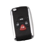 Maxbell 2x4 Buttons Flip Remote Fob Key Case Shell for    Camry Avalon Corolla
