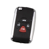 Maxbell 2x4 Buttons Flip Remote Fob Key Case Shell for    Camry Avalon Corolla