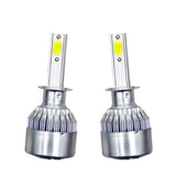 Maxbell Maxbell Pair H1 Aluminum Car SUV LED Headlight Kit 36W 3800LM 6000K Fog Lamp 9V-30V Wide-range Voltage