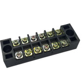 Maxbell 2x600V 15A 6 Positions Wire Barrier Strips Double Row Screw Terminal Blocks