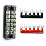 Maxbell 2x600V 15A 6 Positions Wire Barrier Strips Double Row Screw Terminal Blocks