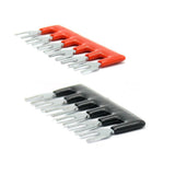 Maxbell 2x600V 15A 6 Positions Wire Barrier Strips Double Row Screw Terminal Blocks