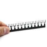 Maxbell 15x600V 15A 12 Positions Barrier Strips Dual Row Screw Electric Terminal Blocks