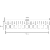 Maxbell 15x600V 15A 12 Positions Barrier Strips Dual Row Screw Electric Terminal Blocks