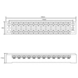 Maxbell 15x600V 15A 12 Positions Barrier Strips Dual Row Screw Electric Terminal Blocks
