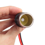 Maxbell 2x14" Car Cigarette Lighter Power Female Socket Plug Adapter Crocodile Clip