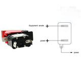 Maxbell 2x12V Car Racing Ignition Switch Panel Red LED Engine Start Push Button Toggle