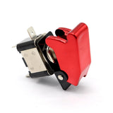 Maxbell 2x12V Car Racing Ignition Switch Panel Red LED Engine Start Push Button Toggle