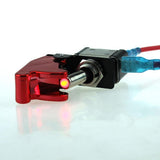 Maxbell 2x12V Car Racing Ignition Switch Panel Red LED Engine Start Push Button Toggle