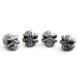 Maxbell 2x4 Pieces Car Motorcycle Bicycle Wheel Rims Stem Tire Valve Caps Cover Silver
