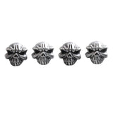 Maxbell 2x4 Pieces Car Motorcycle Bicycle Wheel Rims Stem Tire Valve Caps Cover Silver