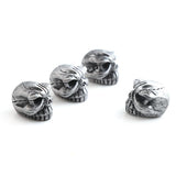 Maxbell 2x4 Pieces Car Motorcycle Bicycle Wheel Rims Stem Tire Valve Caps Cover Silver