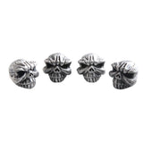Maxbell 2x4 Pieces Car Motorcycle Bicycle Wheel Rims Stem Tire Valve Caps Cover Silver