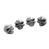 Maxbell 2x4 Pieces Car Motorcycle Bicycle Wheel Rims Stem Tire Valve Caps Cover Silver
