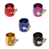 Maxbell 4xAN10 Hose End Finishers Oil Fuel Line Clip Clamp Fitting Accessories Red