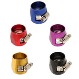 Maxbell 4xAN10 Hose End Finishers Oil Fuel Line Clip Clamp Fitting Accessories Red