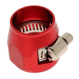 Maxbell 4xAN10 Hose End Finishers Oil Fuel Line Clip Clamp Fitting Accessories Red