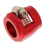 Maxbell 4xAN10 Hose End Finishers Oil Fuel Line Clip Clamp Fitting Accessories Red