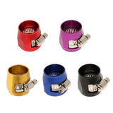 Maxbell 4xAN10 Hose End Finishers Oil Fuel Line Clip Clamp Fitting Accessories Red
