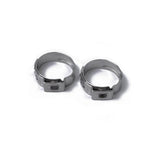 Maxbell 6x10Pcs Single Ear Hydraulic Hose Clamps Stainless Steel O Clips 9.4-11.9mm