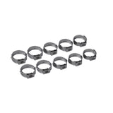 Maxbell 6x10Pcs Single Ear Hydraulic Hose Clamps Stainless Steel O Clips 9.4-11.9mm