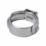 10 Pieces Single Ear Stainless Steel Hydraulic Fuel Hose Clamps 8.8mm-10.5mm