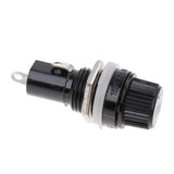 Maxbell 2x5 Pieces AC 125V/15A 250V/10A Screw Cap Panel Mounted 5x20mm Fuse Holder