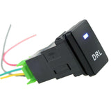 Maxbell 4x4-Pole Push Button Switch Blue LED for DRL light Pattern for