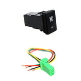 Maxbell 3x4-Pole Push Button Switch Blue LED Light for Fan Pattern for