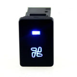 Maxbell 5x4-Pole Push Button Switch Blue LED Light for Fan Pattern for