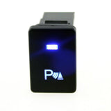 Maxbell 10x4-Pole Push Button Switch Blue LED for Parking Pattern for