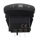 Maxbell 2x12V 20A 7pins Orange LED Light Bar On-Off-On Push Rocker Switch for Car Boat