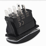 Maxbell 2x12V 20A 7pins Orange LED Light Bar On-Off-On Push Rocker Switch for Car Boat