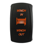 Maxbell 2x12V 20A 7pins Orange LED Light Bar On-Off-On Push Rocker Switch for Car Boat