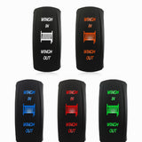 Maxbell 2x12V 20A 7pins Orange LED Light Bar On-Off-On Push Rocker Switch for Car Boat