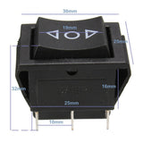 Maxbell 10x 6Pin Car On/Off/On Momentary Power WindowRocker Switch 250V/10A 125V/15A
