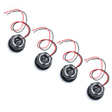 Maxbell 3x4 Pieces Waterproof Marine Boat Yacht Blue LED Deck Step Stair Lights 12VDC