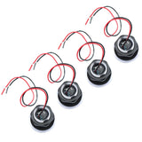 Maxbell 3x4 Pieces Waterproof Marine Boat Yacht Blue LED Deck Step Stair Lights 12VDC