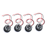 Maxbell 3x4 Pieces Waterproof Marine Boat Yacht Blue LED Deck Step Stair Lights 12VDC