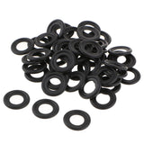 Maxbell 2x50 Pieces Oil Drain Plug Gasket Seal Rubber Black For Saturn Chevy GM